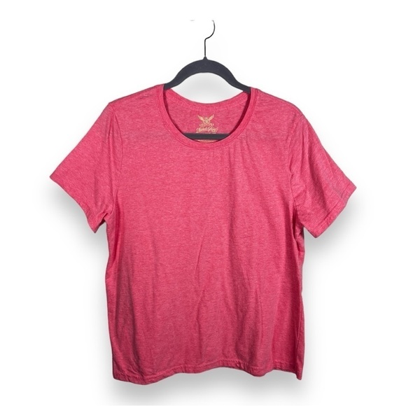 XXL FADED GLORY CORAL ORANGE PINK TEE SHORT SLEEVE PLUS SHORT SLEEVE TSHIRT - Picture 1 of 7